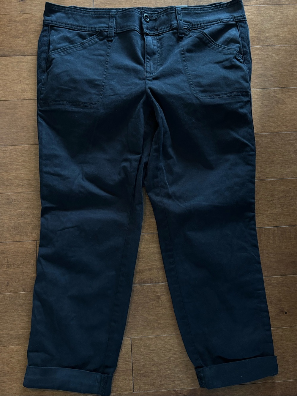 NWT Torrid black cotton blend twill pants